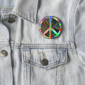 End The War Peace Sign Button (In Situ)
