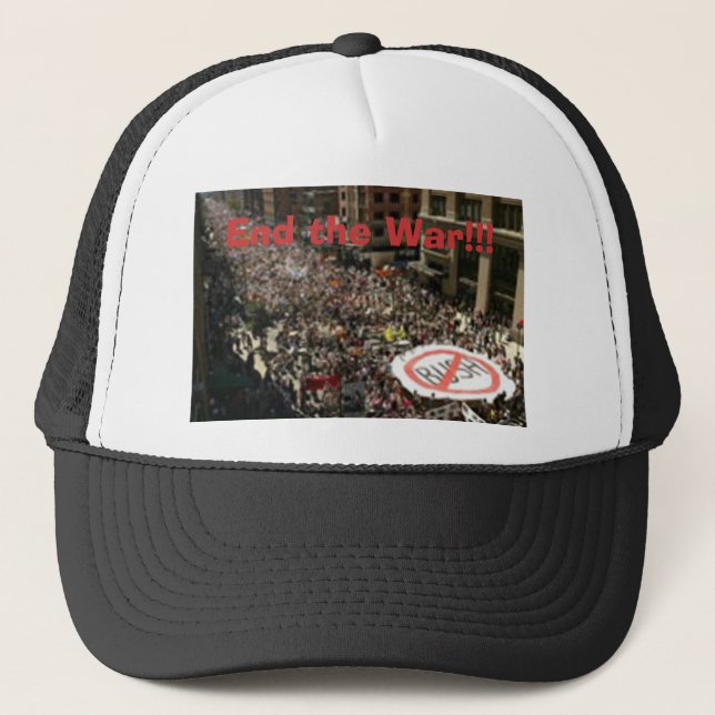 End the War Trucker Hat (Front)