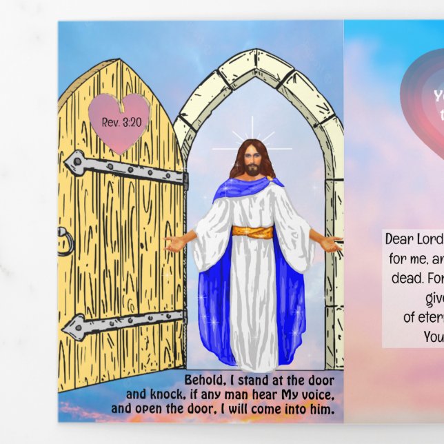 End Time Gospel Tract  Tri-Fold Card (Flap)