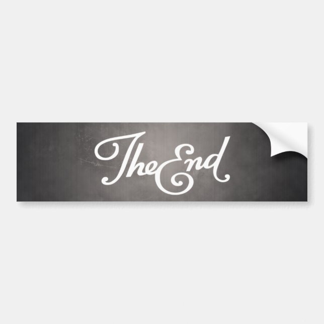 End Title Card bumper sticker (Front)