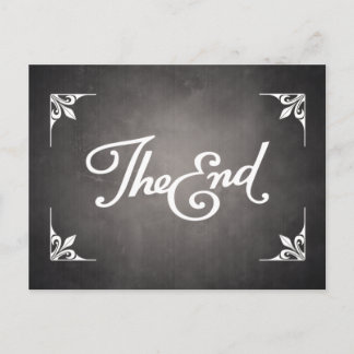 End Title Card postcard