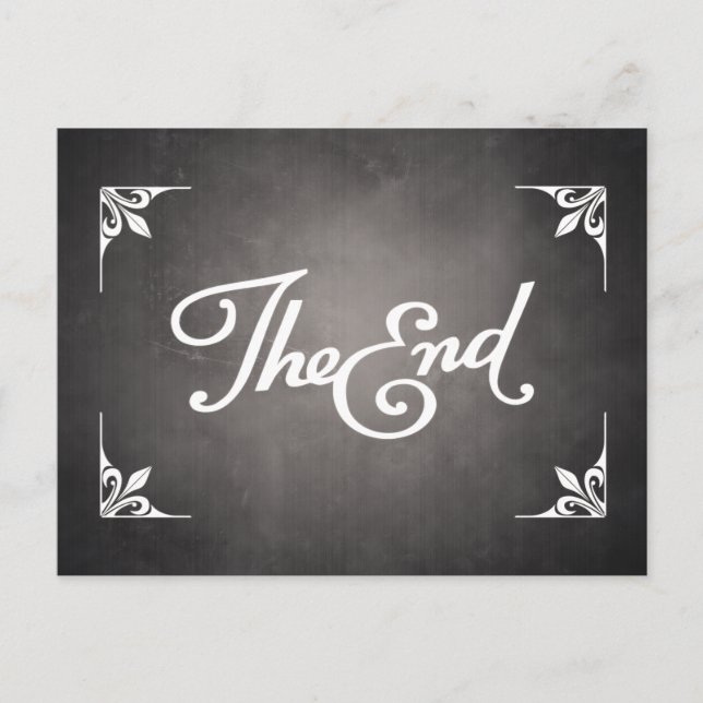 End Title Card postcard (Front)