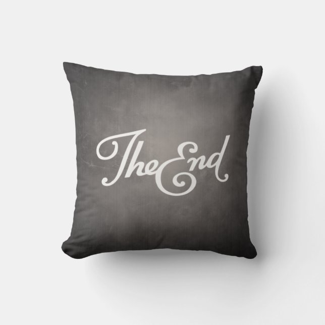 End Title Throw Pillow (Front)