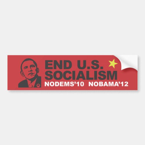 End US Socialism Bumper Sticker