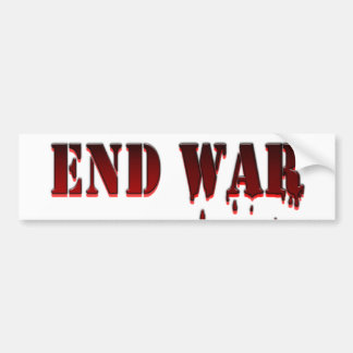 END WAR BUMPER STICKER