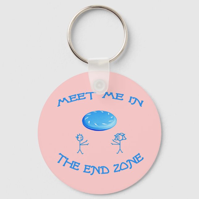 End Zone Frisbee Keychain (Front)