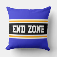 END ZONE Royal Navy Blue Black Orange Stripes