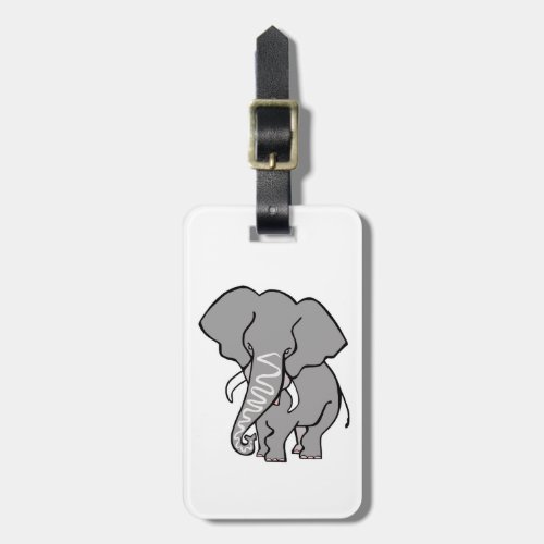 Endangered African ELEPHANT _ Wildlife warrior Luggage Tag