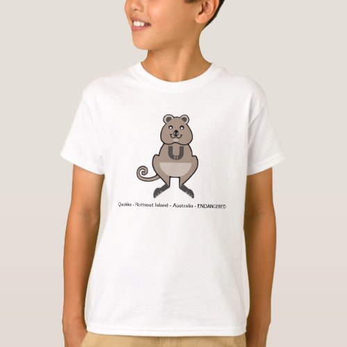 Endangered animal _ Cool design _ QUOKKA _Boys T_Shirt
