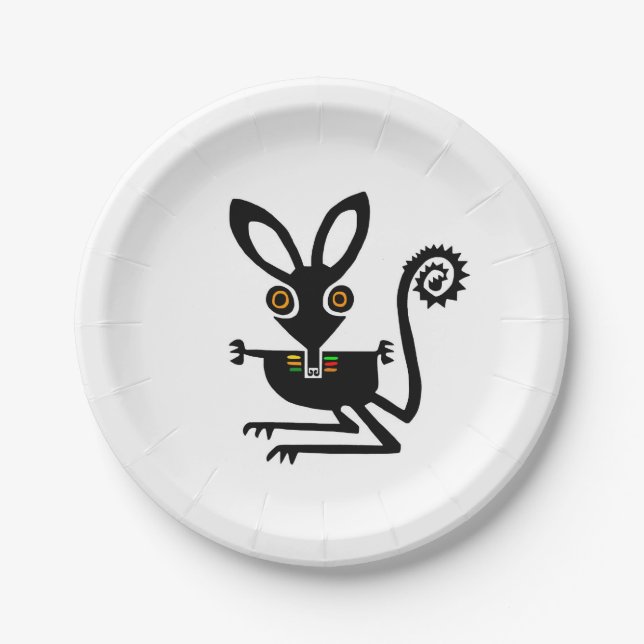 Endangered animal - Cute Aussie BILBY - Party Paper Plates (Front)