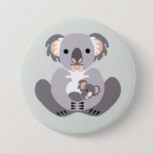 Endangered animal -Cute  Koala-Australia Button