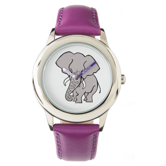 Endangered animal - ELEPHANT - Save Wildlife Watch (Front)