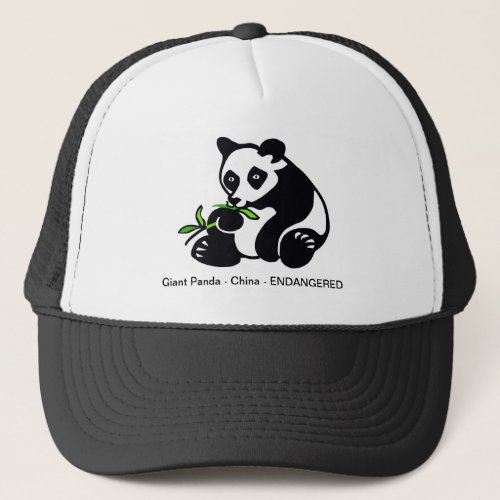  Endangered animal _ Giant PANDA  _ Conservation Trucker Hat