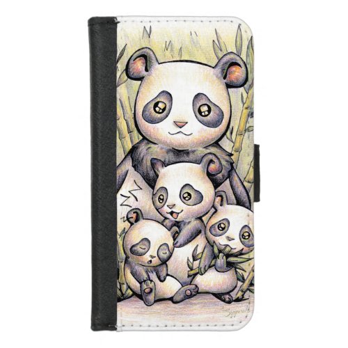 Endangered Animal  Giant Panda iPhone 87 Wallet Case