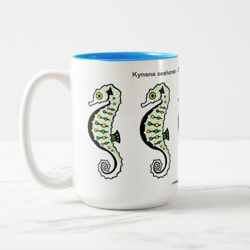 Endangered animal _ Graphic SEAHORSE _ Wildlife _ Two_Tone Coffee Mug