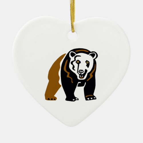 Endangered animal _  Grizzly BEAR _Animal lover _  Ceramic Ornament