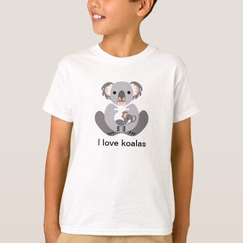 Endangered animal _ I love KOALAS _ Boys T_Shirt