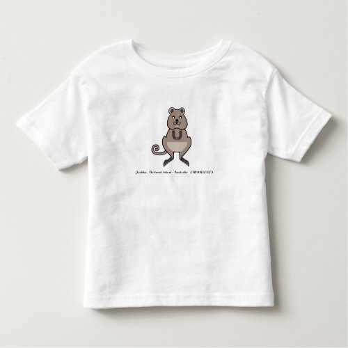 Endangered animal _ Kawaii  happy _ QUOKKA _  Toddler T_shirt