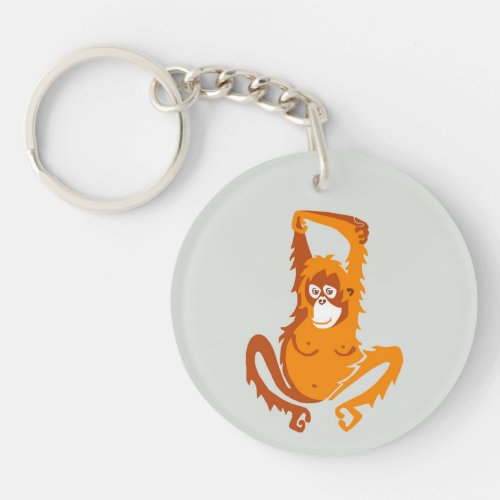 Endangered animal _ ORANGUTAN _ Nature _ Wildlife Keychain