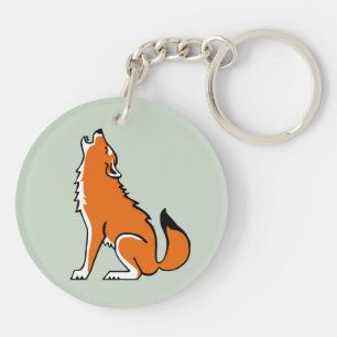Endangered animal - Red WOLF - Wildlife - Nature Keychain