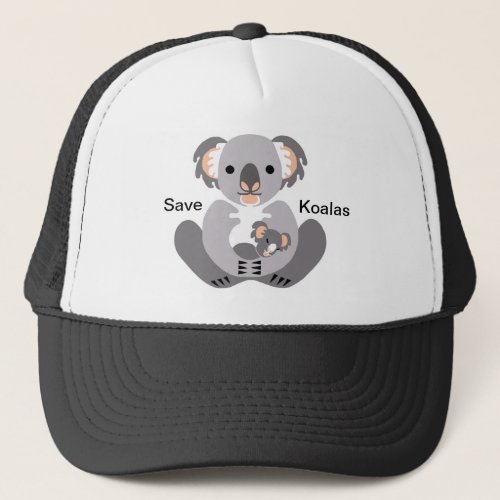 Endangered animal _Save KOALAS  _ Wildlife _Nature Trucker Hat