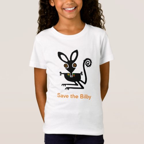 Endangered animal _ Save the BILBY _  Girls  T_Shirt