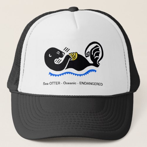 Endangered animal _ Sea OTTER _ Wildlife _ Nature Trucker Hat