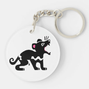 Endangered animal - Tasmanian DEVIL - Nature - Keychain