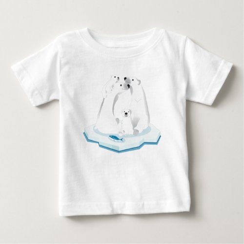 Endangered animals _ Polar bear Baby T_Shirt