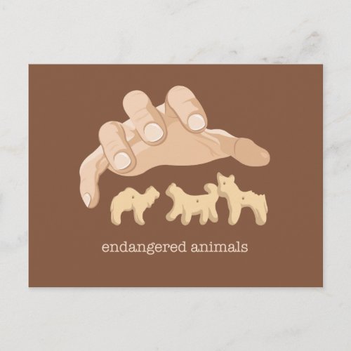 Endangered Animals Postcard