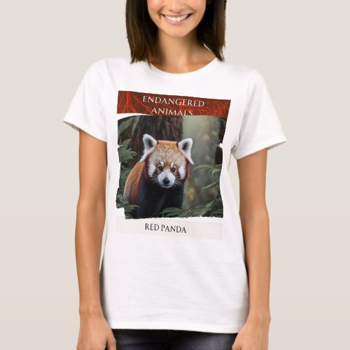 Endangered Animals _ Red Panda T_Shirt