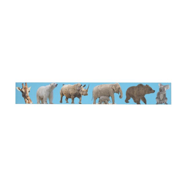 Endangered Animals Wrap Around Address Label (Individual)