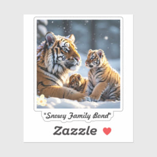 "Endangered Beauty in Snow" Sticker
