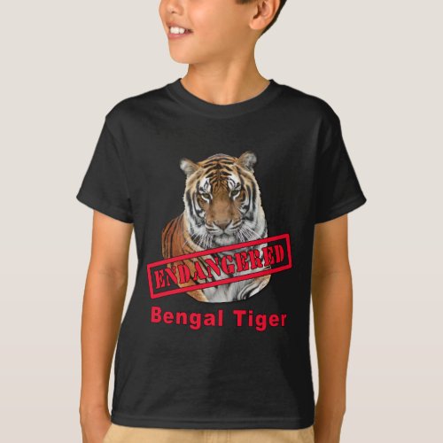 Endangered Bengal Tiger  Products T_Shirt