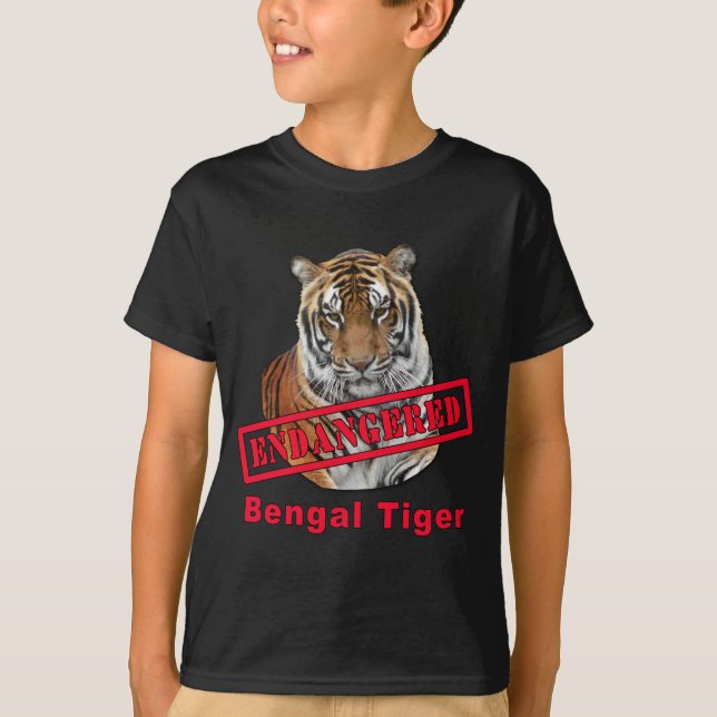 Endangered Bengal Tiger  Products T-Shirt (Front)