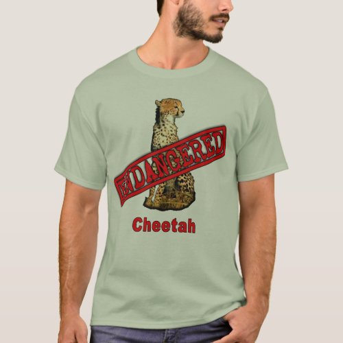 Endangered Cheetah Products T_Shirt