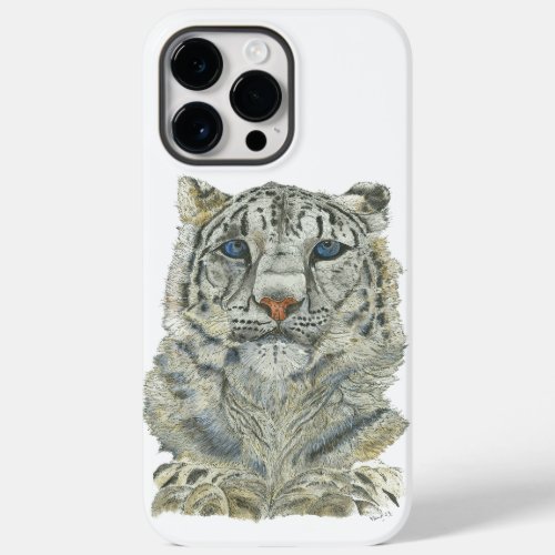 Endangered Elusive Snow Leopard Artwork Case_Mate iPhone 14 Pro Max Case