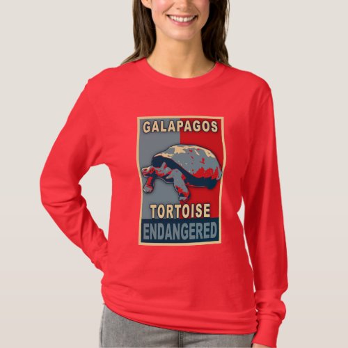 Endangered Galapagos Tortoise Pop Art Tshirts