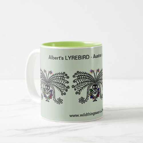 Endangered _ LyreBIRD_ Nature _ Wildlife _ Two_Tone Coffee Mug