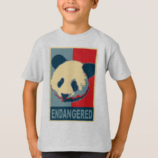 Endangered Panda Pop Art Design T-Shirt