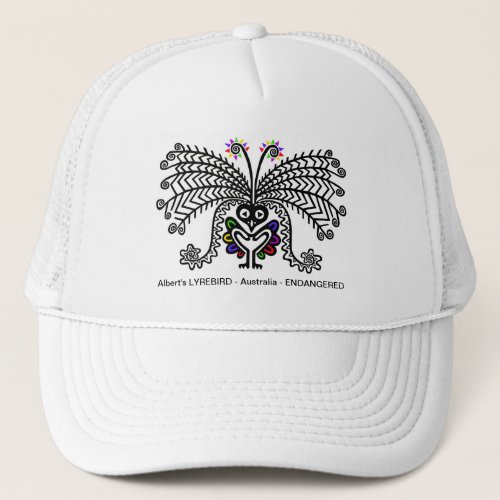 Endangered species _ Alberts_ LyreBIRD _ Trucker Hat