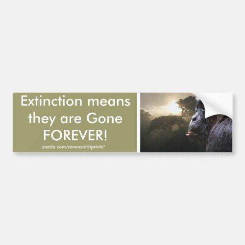 ENDANGERED SPECIES Bumper Sticker Series