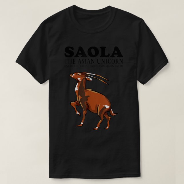 Endangered Species Day 2022 Theme - SAOLA The Asia T-Shirt (Design Front)