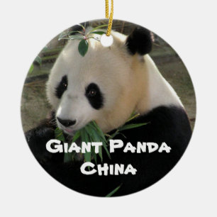 Endangered Species Series Giant Panda Ceramic Ornament