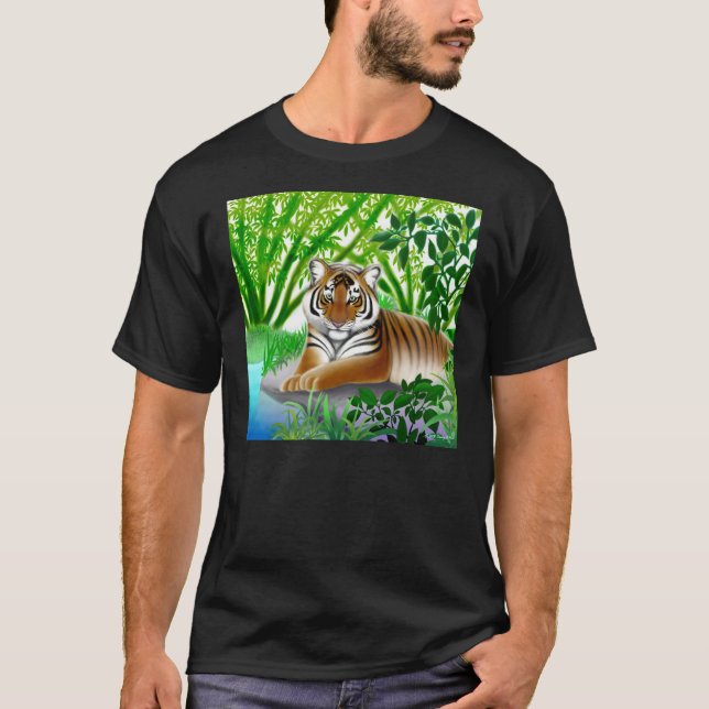 Endangered Sumatran Tiger Dark T-Shirt (Front)