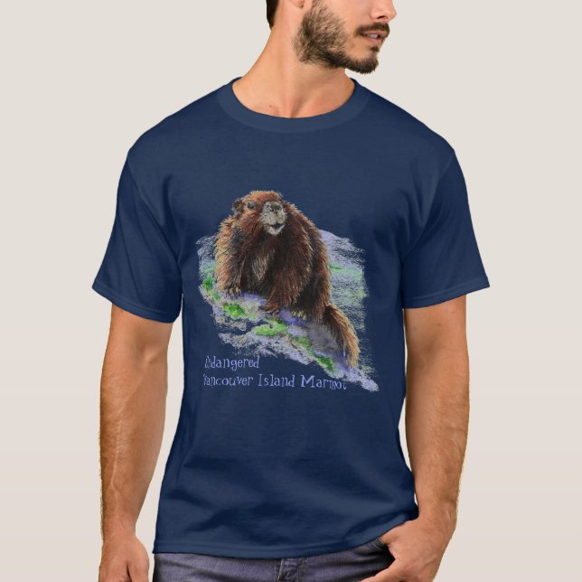 Endangered Vancouver Island Marmot T-Shirt (Front)