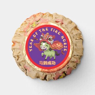 Endearing Purple Horse Lunar New Year Lion Dance Reese's Peanut Butter Cups