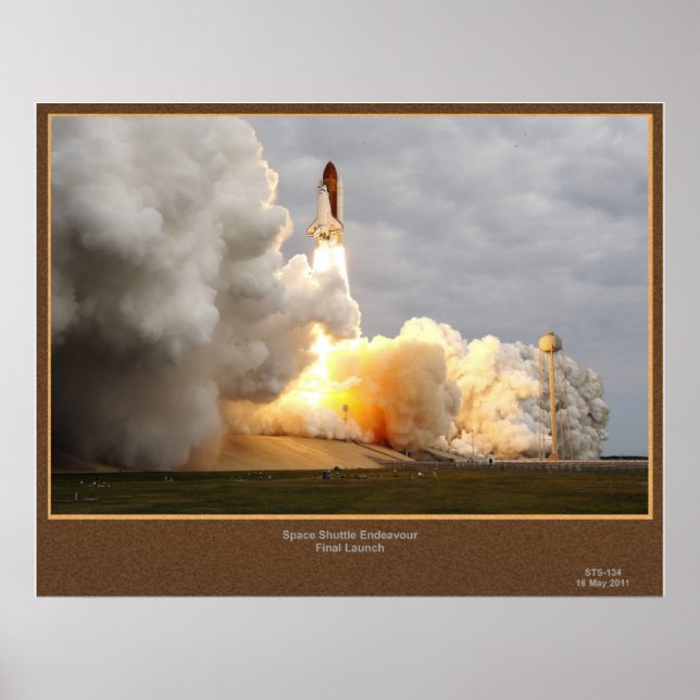 Endeavor Final Launch STS-134 Poster (Front)