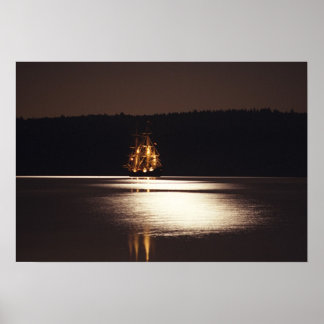 Endeavour by Moonlight Poster