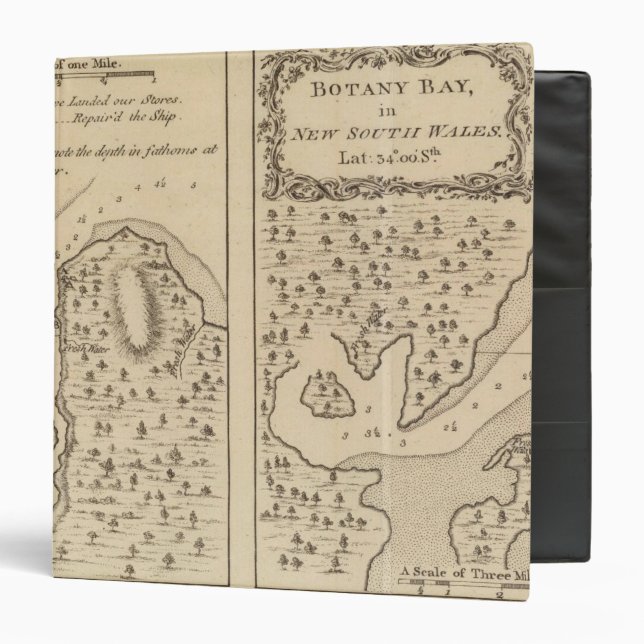 Endeavour River, Botany Bay 3 Ring Binder (Front/Inside)